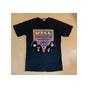 NWOT KISS Army Black Tee
